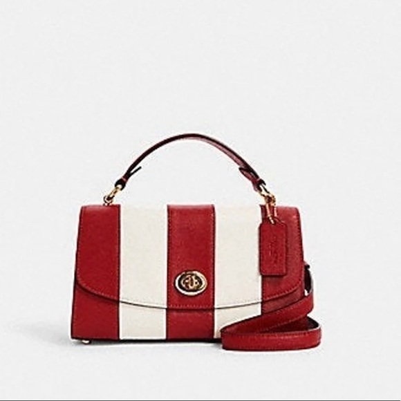 Coach Tilly Satchel 23 Red/Chalk - Picture 5 of 12